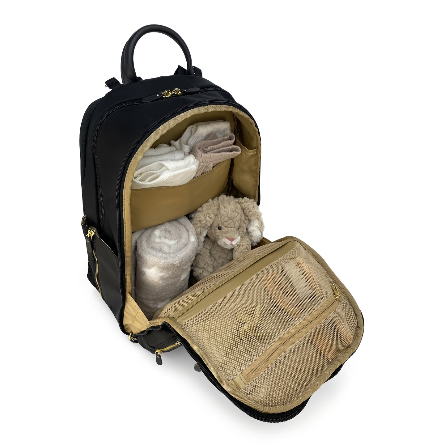 The Swaddle Tote Backpack Extra Large Diaper Bag inside